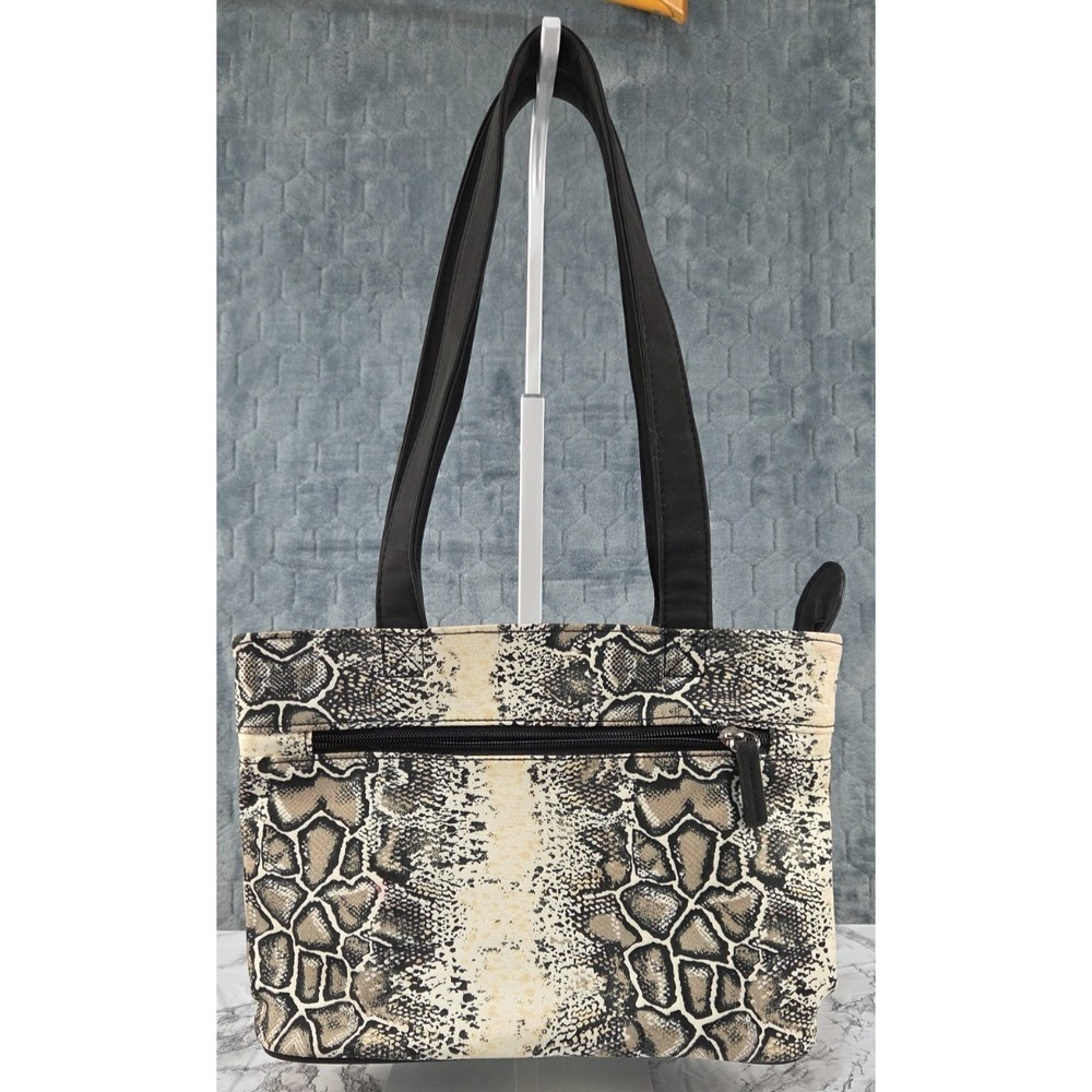 Donna Sharp Sheena Leah‎ Black and Cream Snakeskin Print